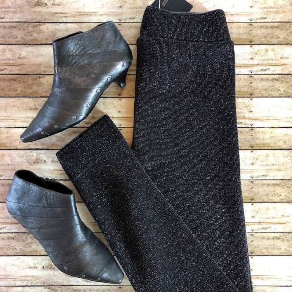 Zara limited edition sparkle knit leggings